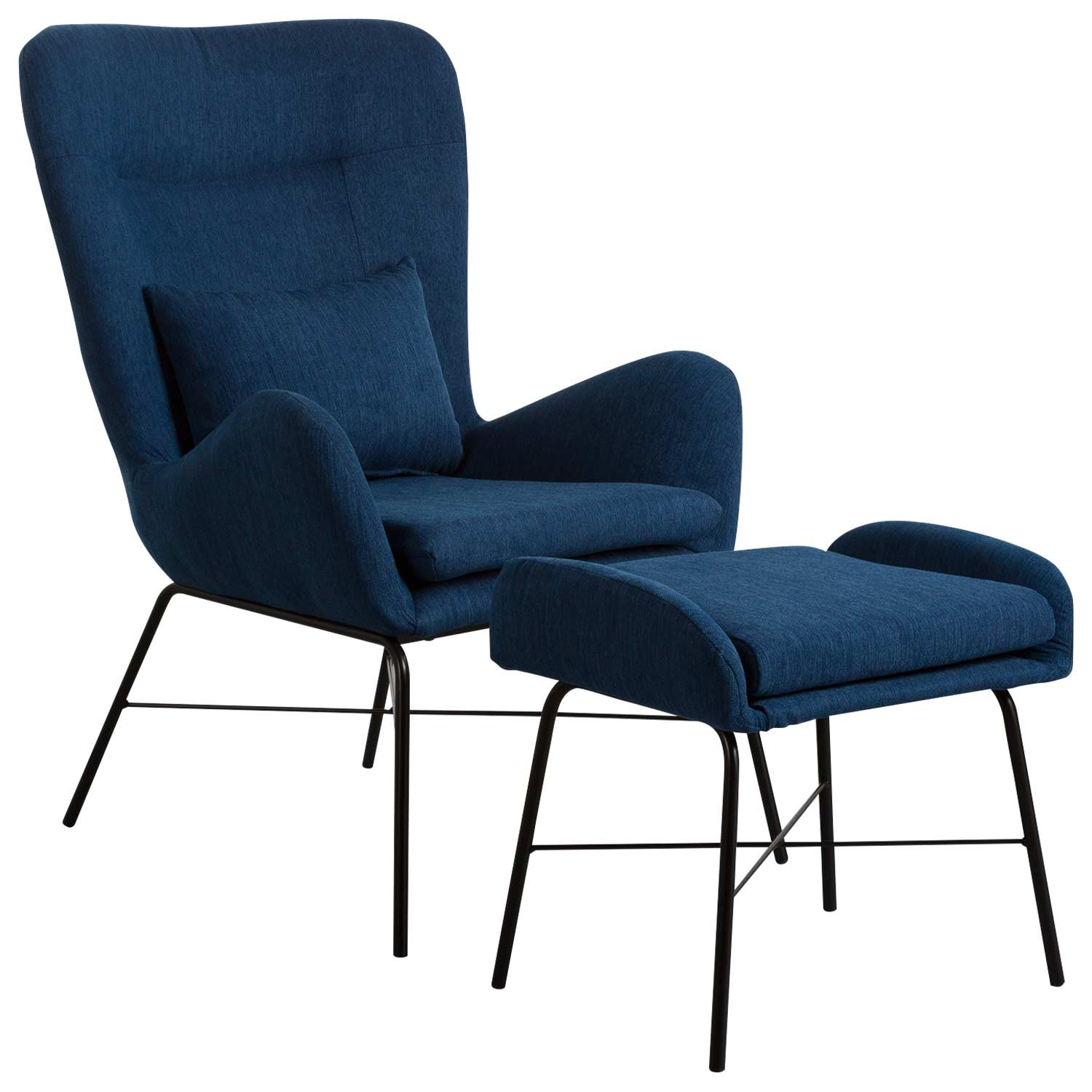 Sillón con Reposapiés 66x84x100cm Thinia Home Sillones 1